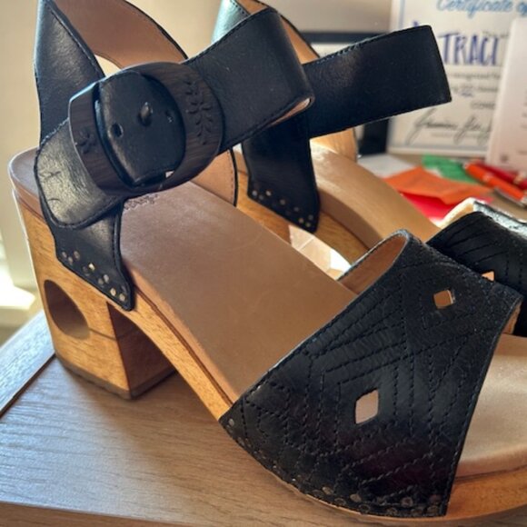 Dansko Retro Wooden Sole Sandals - Picture 1 of 3